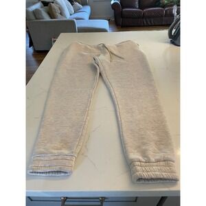 Northern Garms Women's Beige Sweatpants Joggers Elastic Waist Drawstring Size XL